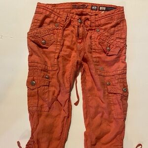 Coral Miss Me Capris